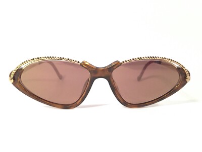 VINTAGE CHRISTIAN LACROIX 7346 DARK TORTOISE & GOLD 80'S GERMANY