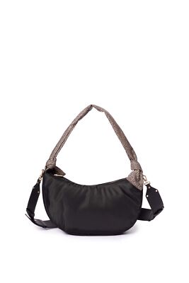 BORBONESE - Women's Hobo bag with double shoulder strap