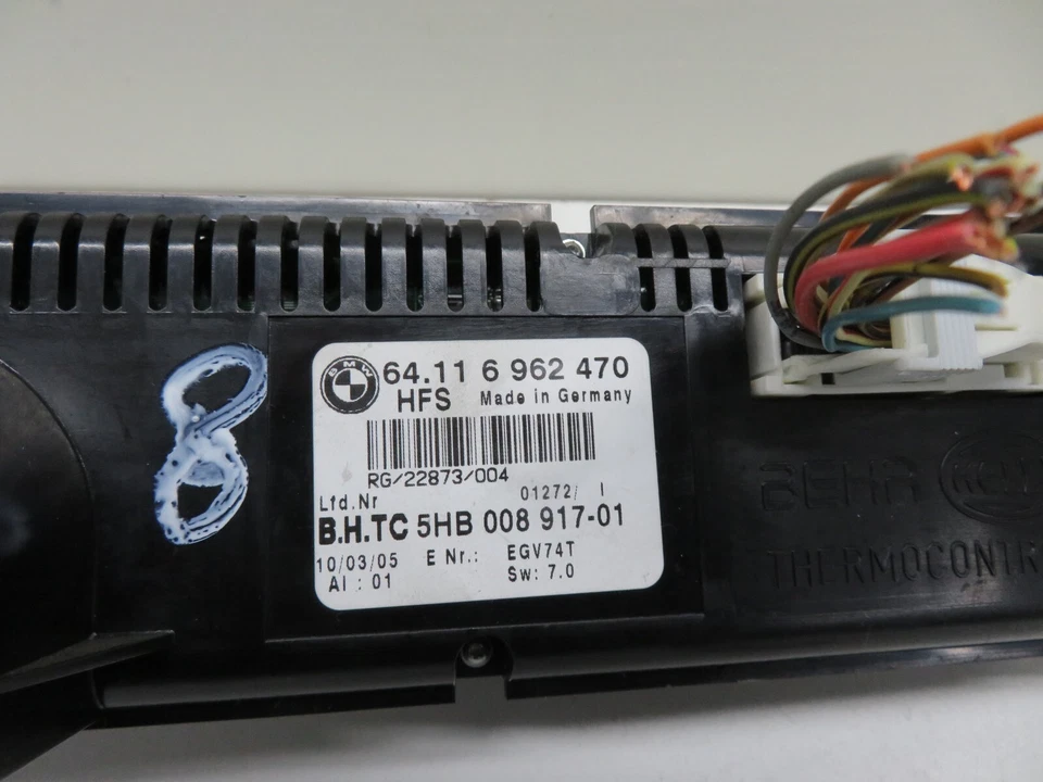 CONTROLES CLIMATIZADOR CALEFACCIÓN MINI COOPER S R50 R52 R53 6962470 2001-2006 1641-8 Foto 4 de 4