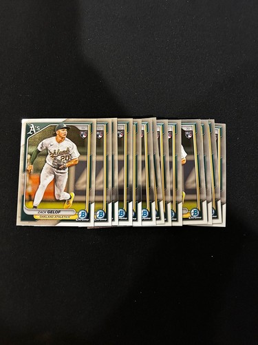 (15) 2024 Zach Gelof Rookie Card Oakland Athletics Bowman Chrome Lot