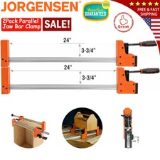 JORGENSEN 2-PK 24-in 90-Degree Master Parallel Jaw Bar Clamp Set for Woodworking