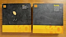 LOT OF TWO Kodak Carousel Transvue 140 Projector Slide Trays w/Boxes VINTAGE