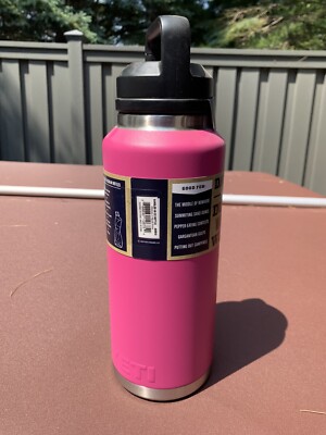 YETI Rambler 46 Oz. Bottle w/Chug Cap Prickly Pear Pink NEW