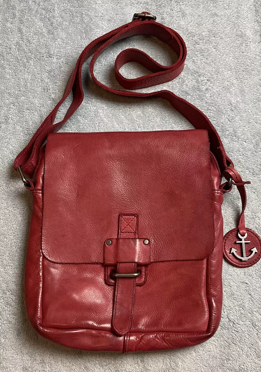 Harbour 2nd Red Leather Crossbody Purse Bag