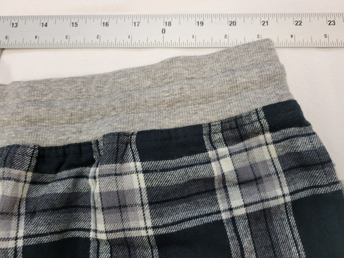 Hanes Herren Pyjamahose 3XLarge Tall French Terry Jogginghose Lounge Nachtwäsche kariert - Bild 4 von 7