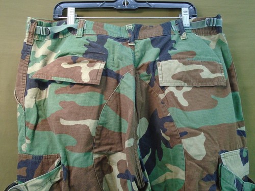 Pantalones Camuflados BDU Clima Caliente Militares de Estados Unidos Pantalones Desgarro Grandes Regular 2003 6-B - Imagen 7 de 12