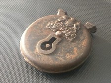 Stary vintage Tildrsley nr. 940 Rustykalny żelazny zamek używany jako ciężar do papieru