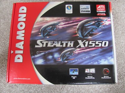 Brand New Diamond Stealth X1550 PCIE 256MB GDDR1 (X1550PCIE256)