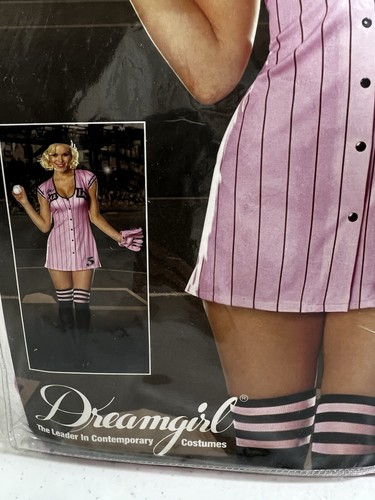Sexy Disfraz de Béisbol El Bebé Talla Mediana Mujer Uniforme Halloween Rosa - Imagen 10 de 12