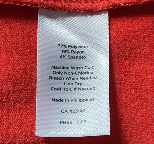 Talbots Skirt Orange Womens 8 Stretch A Line Midi Textured New - Picture 6 of 8