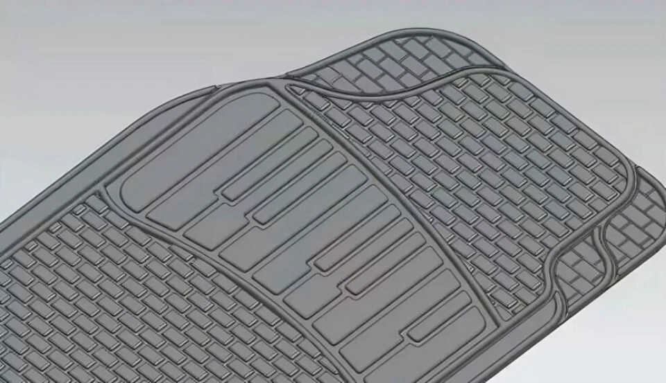 Alfombrillas de coche para todos Chrysler 3 piezas ajuste delantero trasero goma negro forma fácil Foto 4 de 4