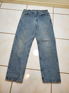Da Uomo Wranglers Relaxed Fit Pantaloni Jeans Blu taglia 32x32 PS570 con  effetto invecchiato | eBay