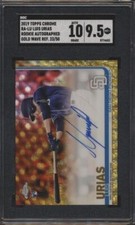 2019 Topps Chrome Luis Urias Auto Gold Wave Refractor /50 SGC 9.5 10 auto e10
