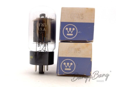2 Vintage Westinghouse 6FW5 Beam Power Triode TV  Audio Vacuum Tube Valve- Bangy