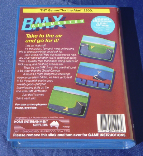 ATARI 2600 Vintage BMX AIR MASTER Game TNT Clamshell Box Instructions AIRMASTER - Picture 2 of 10