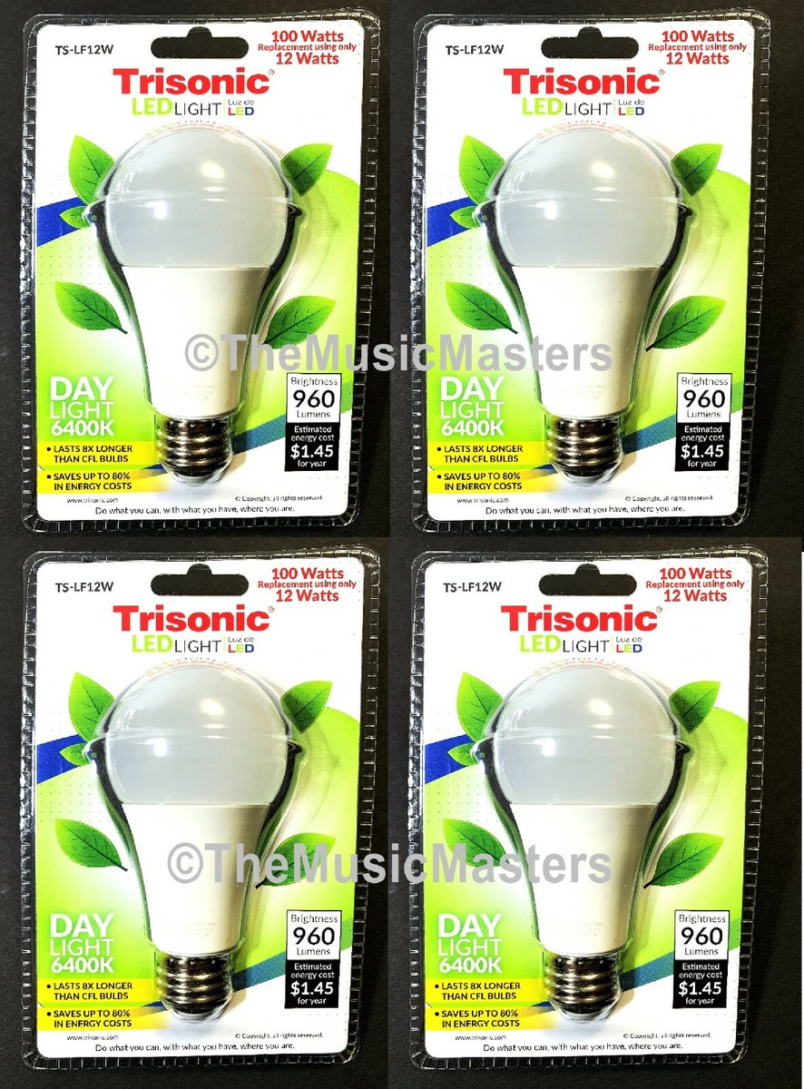 Brightness Desk Lamp Light Bulb Wattage 4X LED LIGHT BULBS 12W