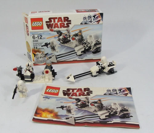 LEGO #8084 STAR WARS SNOWTROOPER BATTLE PACK SET 100% COMPLETE! W/BOX