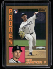 2019 Topps Nick Margevicius /50 Gold 1984 Rookie Padres