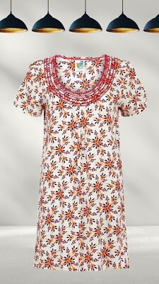 Ex Weird Fish Women s Santo Printed Tunic Top in Light Cream (A Bit Defect)