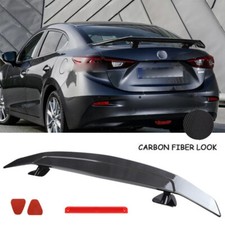 46 Rear Trunk Spoiler Racing Gt Style Wing Carbon Look For Mazda 3 Axela Sedan