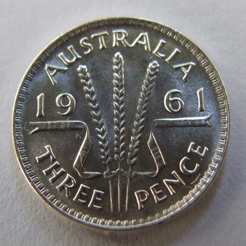 1961 Britische Threepence Münze – Unzirkuliert (uncirculated), Vor-dezimale Münze Im Etui