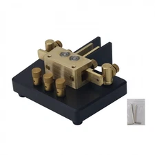 MK-03 Brass CW Morse Key Shortwave Radio Telegraph Auto CW Key for Amateur Radio