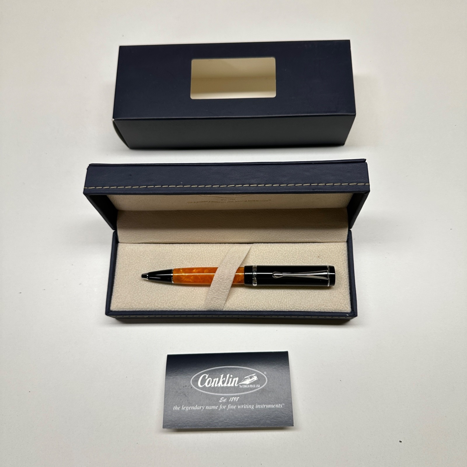 Conklin Duragraph Ballpoint Pen Amber Nights– New in Box