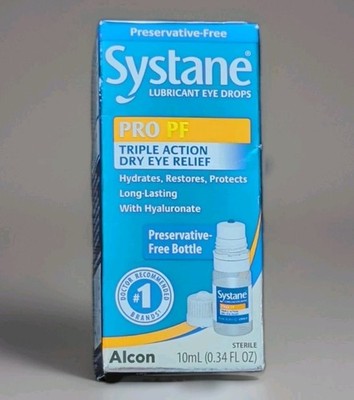 Systane Pro PF Dry Relief Eye Drops Lubricating 0.34 Fl oz 10 ml 8/2026+