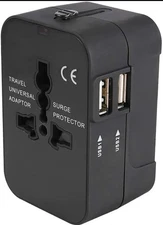 HHT202 International Power Travel Adapter Dual USB Port