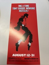 MJ Musical Tour Flyer Chicago 2025 August 12-31 Michael Jackson RARE LAST ONE
