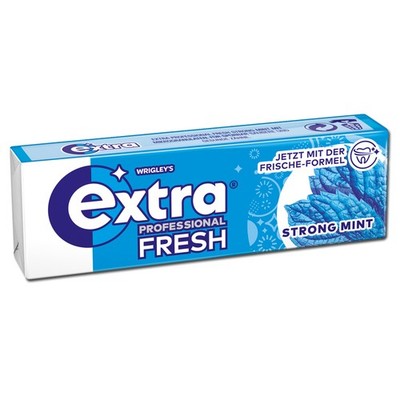 (71,43 /1kg) Wrigleys Extra Professional Fresh Strong Mint, Kaugummi, 14g Packun