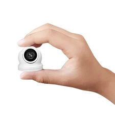 Mini Turret Dome Camera 1080p Weatherproof 2MP 4-in-1 Hybrid Security Cam