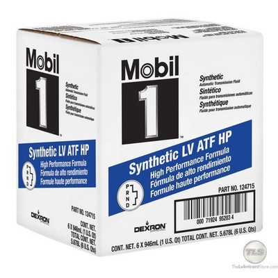 Mobil 1 Full Synthetic LV ATF HP, Case of 6 - 1 Quart Bottles
