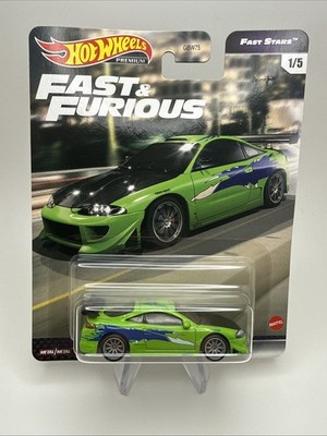 Hot Wheels MITSUBISHI Eclipse Fast & Furious w/ Protective Case