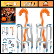Inflatable Walker Cane Set - Gag Gifts for Retirement Party, Costume Props, Co