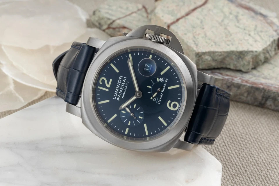 Panerai Luminor Power Reserve Titan Automatik Herrenuhr Ref. PAM00093 B&P 2002 - Bild 3 von 4