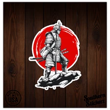 Samurai Rising Sun - Vinyl Decal Sticker - Car Window Laptop - ebn8936