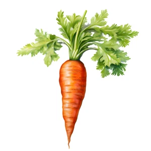Carrot Vegetable Self Adhesive Waterproof Sticker