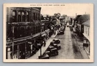 Eastport ME Water Street View Business Section VTG Postcard 1930s Coca-Cola