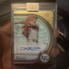 Topps Five Star Kyle Schwarber On-Card Auto /75 Phillies #FSA-KS Autograph Card