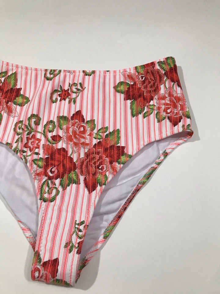 Parte inferior de bikini Phax de cintura alta para mujer talla mediana multicolor floral NUEVO Foto 2 de 4