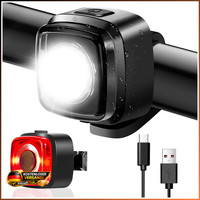 Fahrradlicht Set Stvzo USB-C Blendfrei Vorne RüCklicht IPX5 Sicherheit