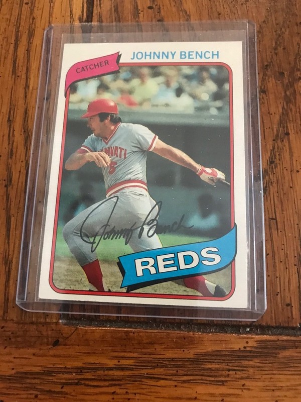 Johnny Bench 1980 Topps Baseball Card