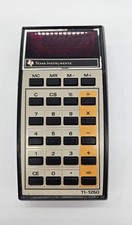 Texas Instruments TI-1250 Vintage Red LED Handheld Calculator USA 1970s UNTESTED