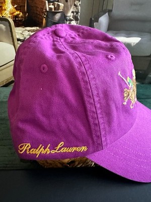 BN Polo Ralph Lauren Triple-Pony Twill Ball Cap Purple Dawn 