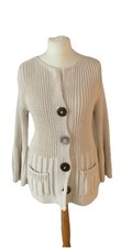 PURE  CHUNKY  HANDKNIT  JACKET / CARDIGAN SIZE M 36 in BUST NEVER WORN