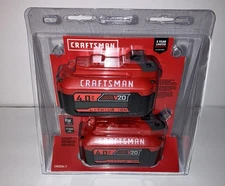 Craftsman CMCB204-2 20V 4.0AH Lithium Ion Batteries (2 Pack) NEW SEALED