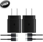 2 PACK 25W USB-C FAST WALL CHARGER FOR APPLE IPHONE 15 16 17 PRO MAX PLUS