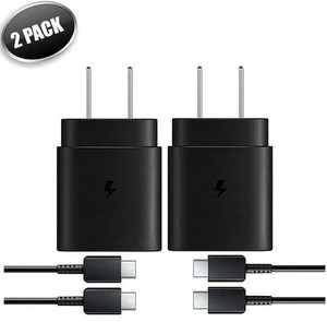 2 PACK 25W USB-C FAST WALL CHARGER FOR APPLE IPHONE 15 16 17 PRO MAX PLUS