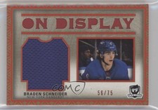 2022-23 Upper Deck The Cup On Display Jersey 56/75 Braden Schneider #OD-SR 0o5t